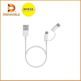 CÁP SẠC NHANH XIAOMI MI 2-IN-1 USB CABLE MICRO USB TO TYPE C