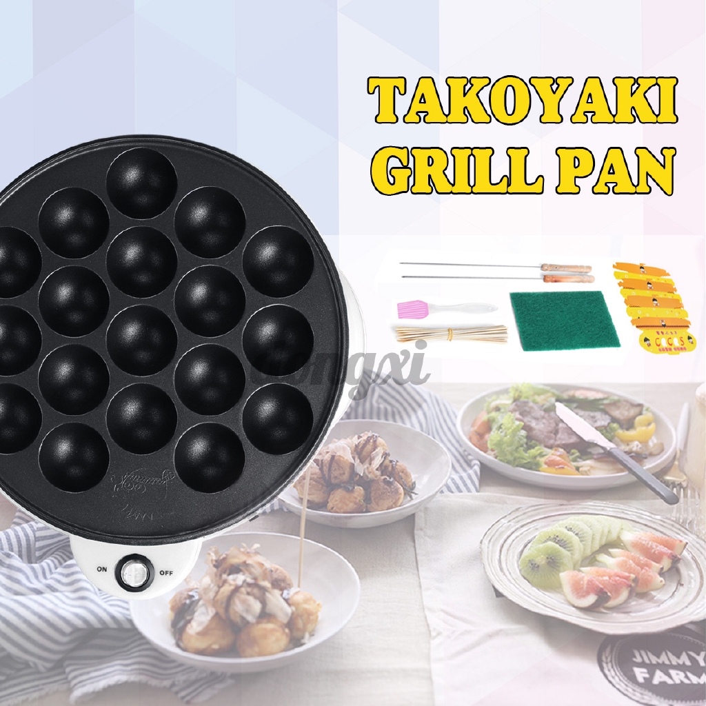 650W 18Hole Takoyaki Grill Pan Electric DIY Home Octopus Meat Ball Maker Plate