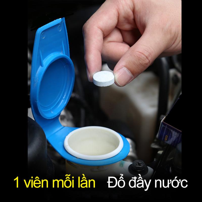 [HCM] Nước tẩy rửa viên sủi bọt sủi bọt kính chắn gió ô tô 1 mảnh- PTP001