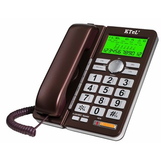 điện thoại văn phòng, điện thoại khách sạn, gia đình, loại có dây để bàn, có màn hình hiện số gọi tới. KTeL 645