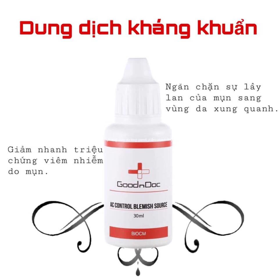 [HÀNG NHẬP KHẨU] Dung Dịch Ức Chế Mụn, Kháng Khuẩn Goodndoc AC Control Blemish Source 50ml