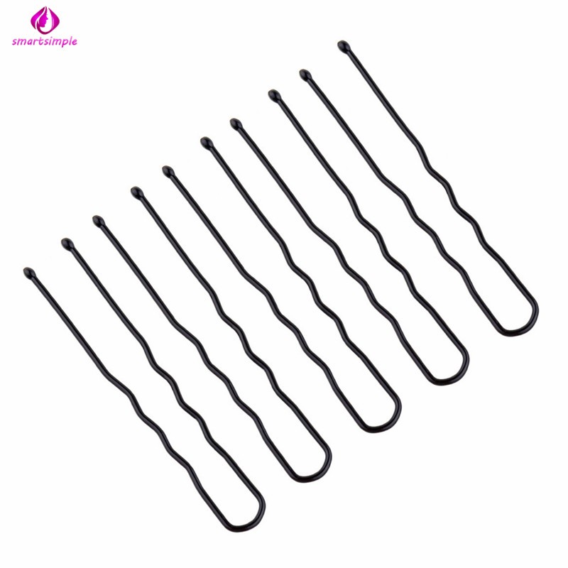 Set 100 kẹp tăm hình chữ U dùng tạo kiểu tóc cho nữ tiện dụng