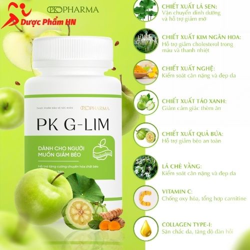 Viên uống Giảm cân táo PK G-LIM Lamer Dr Lacir Duocphamhn92 30 viên