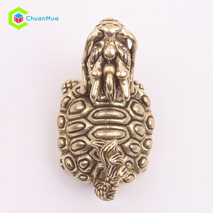 Móc Chìa Khóa Đồng LONG QUY ( Phong Thủy, Cao Cấp, Giá Sỉ, Phối Decor, Trang Trí,... Tặng Khoen Đồng)