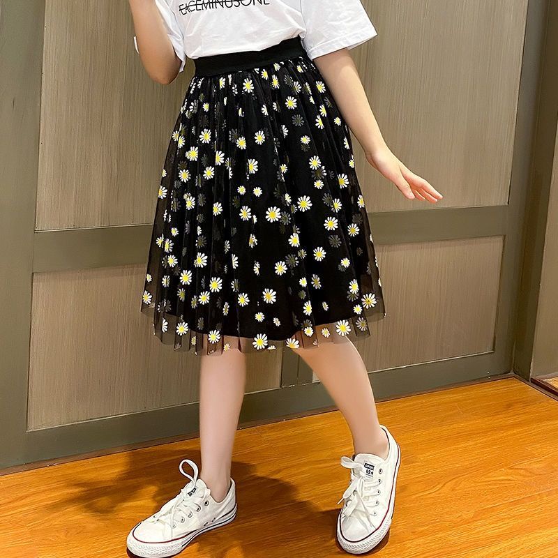 Đầm Công Chúa Mùa Hè Kiểu Dáng Mới 2022 In Họa Tiết Hoa Cúc Phong Cách Phương Tây Cho Bé Gái