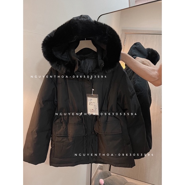 Áo phao Mũ lông thắt eo PK2013 | BigBuy360 - bigbuy360.vn