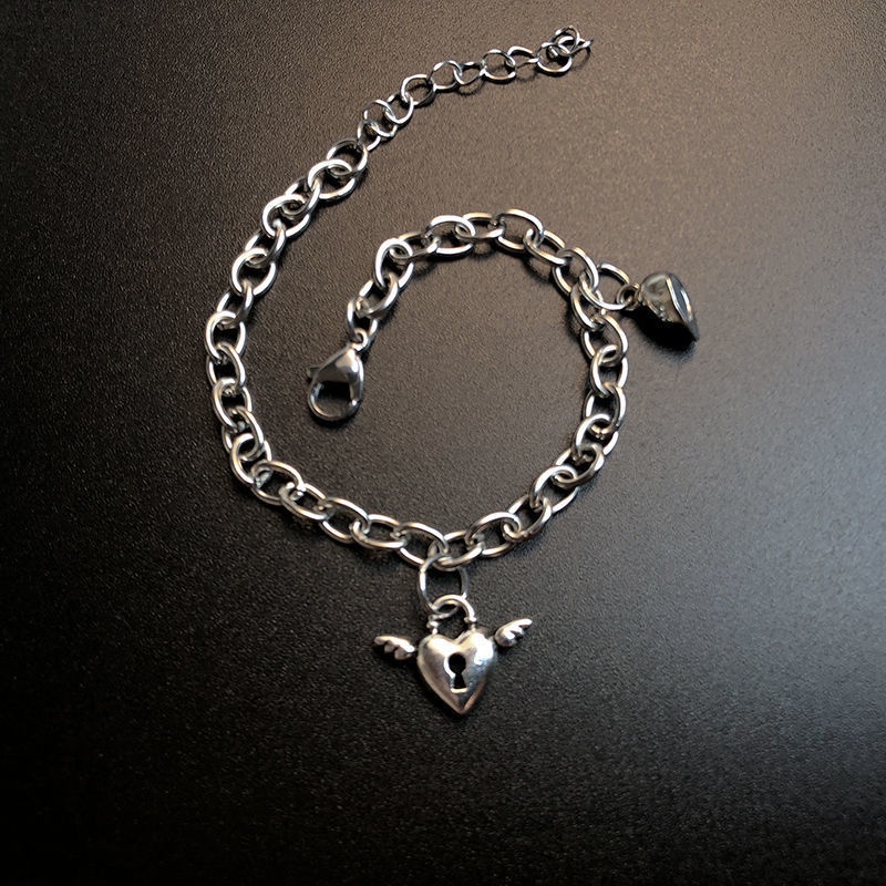 Set 2 vòng tay đôi từ tính hình cánh thiên thần độc đáo cho cặp đôi