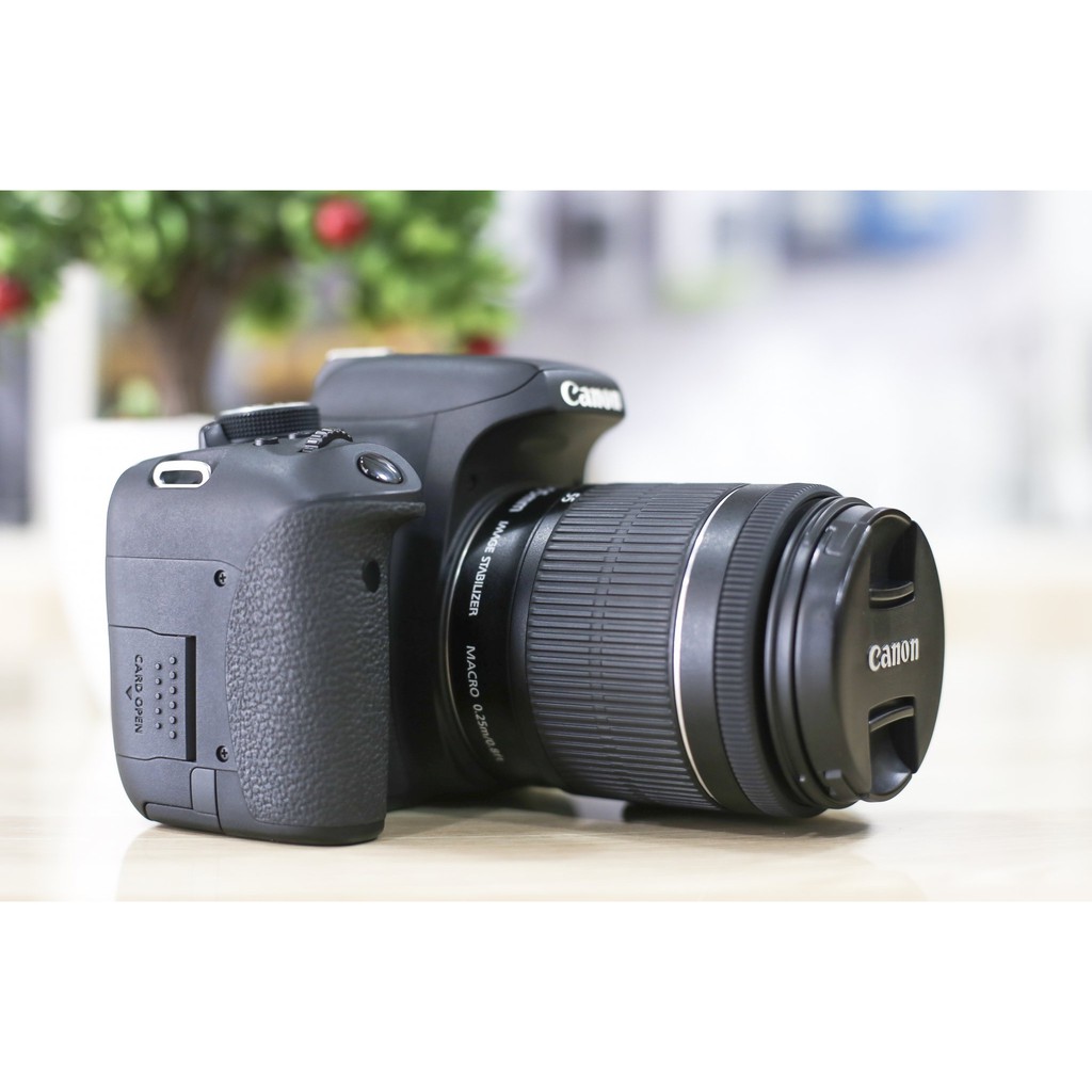 Máy ảnh Canon 750d + ống kính 18-55mm is stm - Hàng chính hãng - Mới 99%