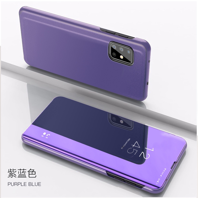 HSM Smart Case OPPO A72 A52 A92 A9 A31 2020 A5 A3S A7 A12 F1S A83 F9 F7 F5 Reno 2 Realme C2 A1K 5 5i C1 2 pro C3 Mirror Flip Case