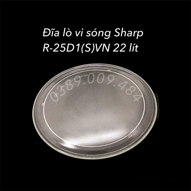 Đĩa lò vi sóng Sharp R-25D1(S)VN 22 lít chính hãng