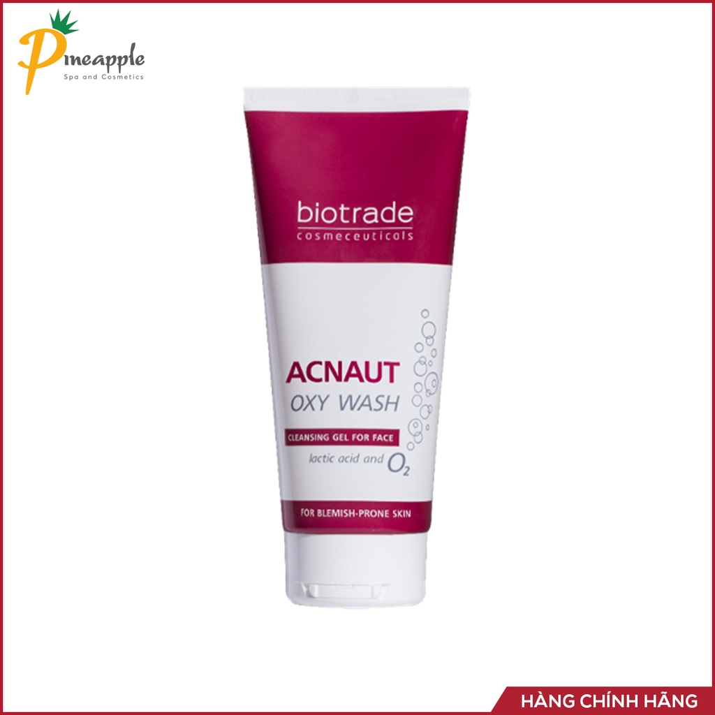 Biotrade- Sữa rửa mặt dạng gel Acnaut Oxy Wash