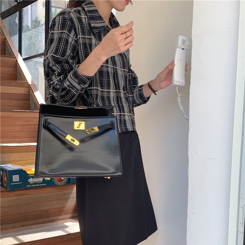 SUXI Áo Sơ Mi Dài Tay Họa Tiết Ca Rô Phong Cách Hàn Quốc Cổ Điển Dành Cho Nữ