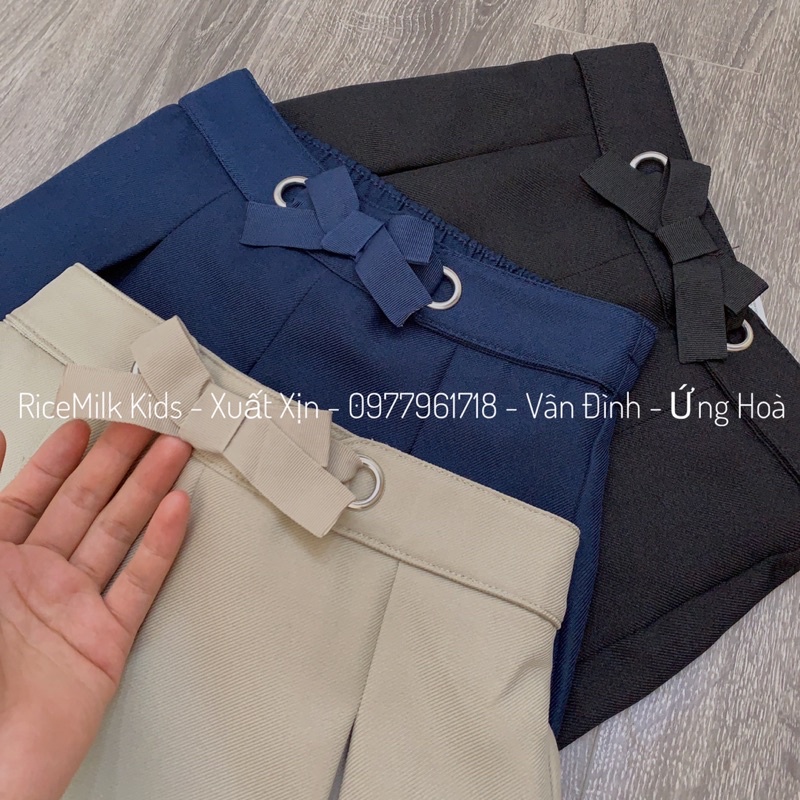 Váy kèm quần school cho bé gái xuất dư xịn