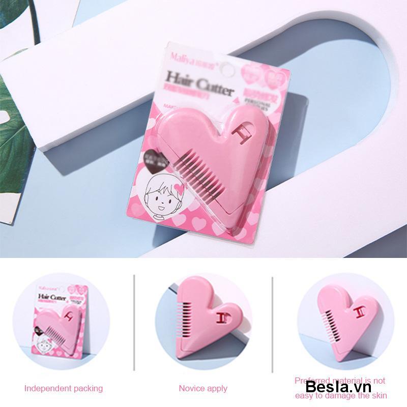 Lược cắt tỉa lông mini hình trái tim nhỏ gọn tiện lợi