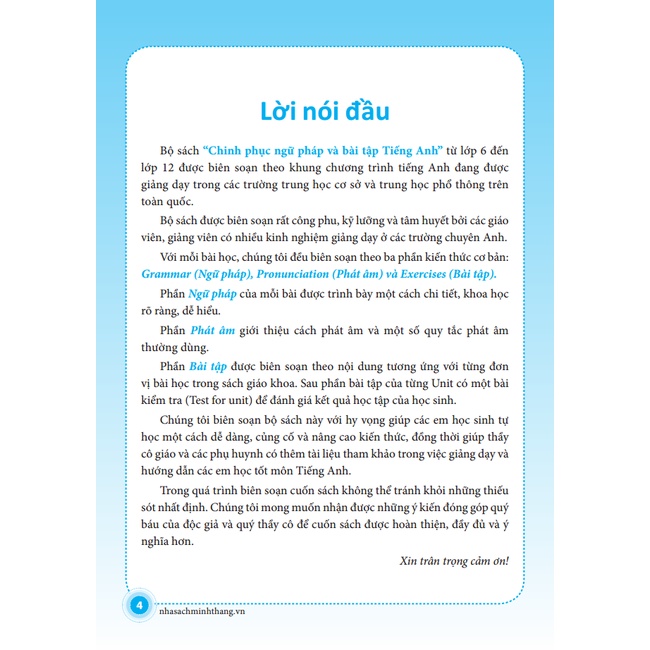 Sách - Chinh phục ngữ pháp và bài tập tiếng Anh lớp 7 - Tập 2 (tái bản)