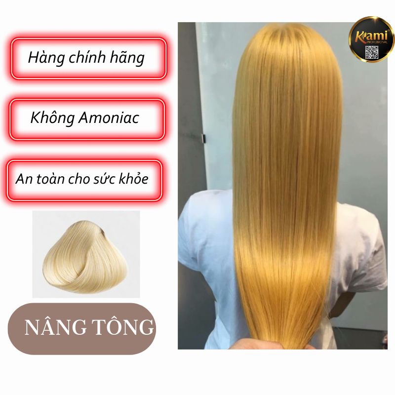 Thuốc nhuộm nâng  tông nâng nền tóc tặng kèm trợ nhuộm siêu dưỡng