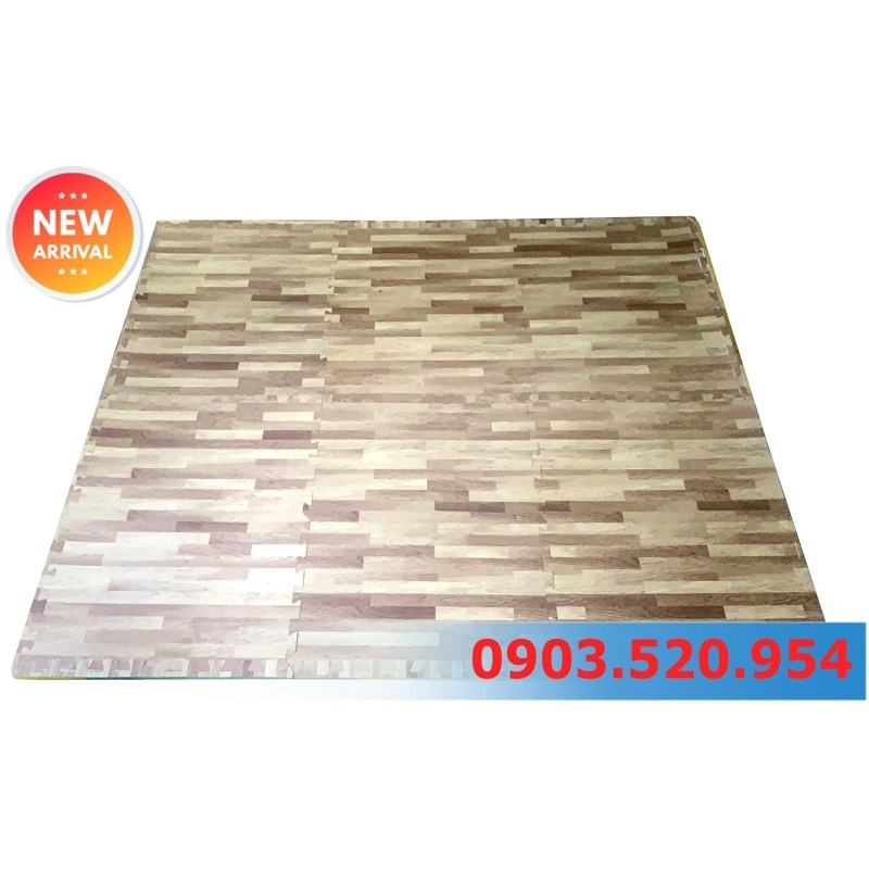 Thảm xốp vân gỗ 60×60×1cm