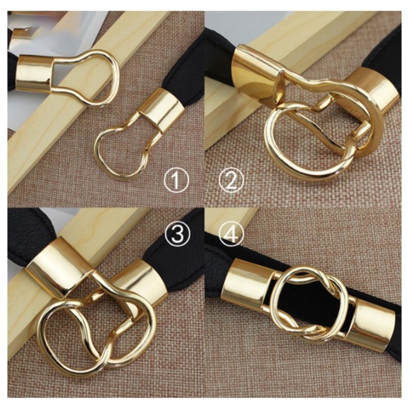 THẮT LƯNG NỮ ROUND, DÂY NỊT NỮ GURI CO GIÃN CAO CẤP TL01