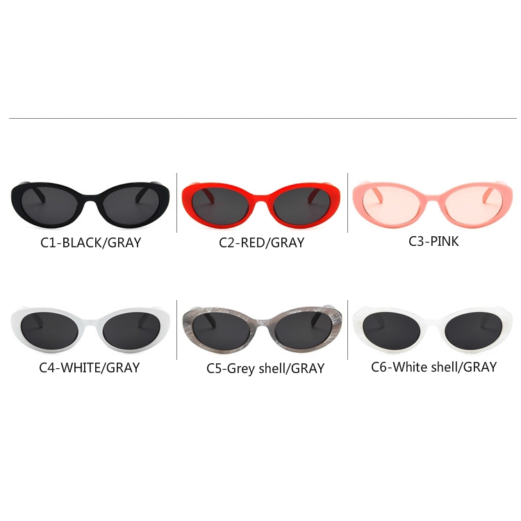 Kính mát gọng hình bầu dục thời trang cá tính cho nam và nữ