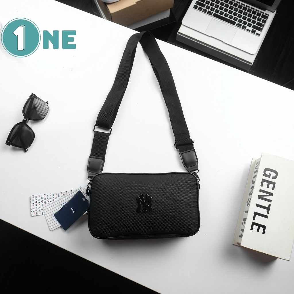 Túi Đeo Chéo Nam MLB NY 2 Bag Black Full Tag Mac