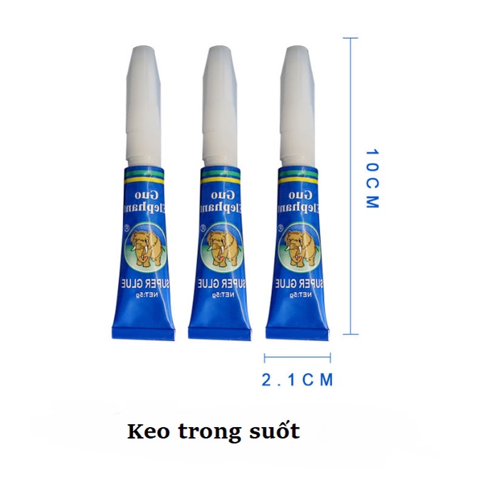 Keo tuýp 5gr nhỏ gọn tiện lợi chuyên dụng dán rong rêu, cây thủy sinh, cỏ nước lên lũa và san hô trang trí bể cảnh, DIY
