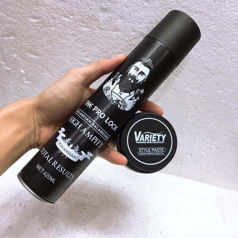 Gôm, Keo Xịt Tóc THE PRO LOCK Trắng 420ml Tạo Kiểu, Giữ Nếp Cho Tóc. Hàng Chính Hãng