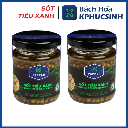 Combo 2 hũ sốt tiêu xanh K Pepper 180g KPHUCSINH - Hàng Chính Hãng