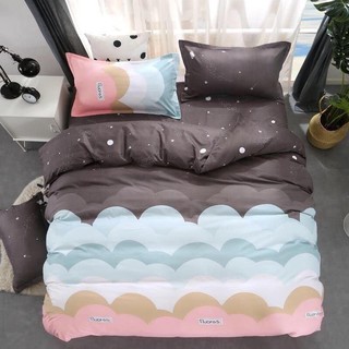Bộ chăn ga gối Hàn Quốc cầu vồng