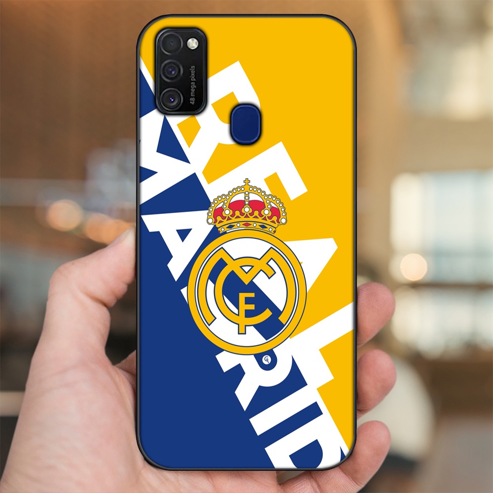 Ốp lưng Samsung M21, M30S viền đen in hình Real Madrid