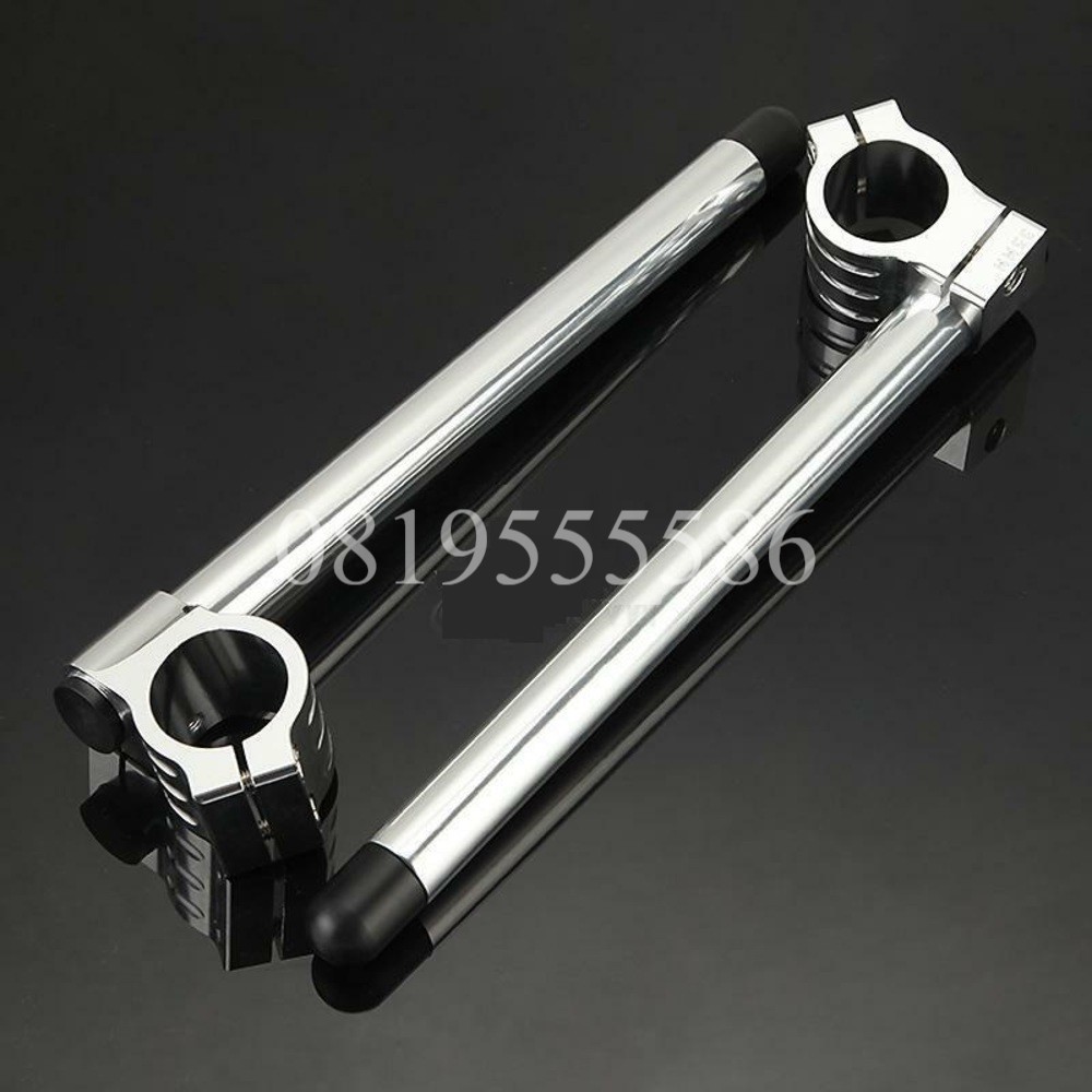 TRACKER |Ghi đông clip-on độ Cafe racer nhôm CNC Nguyên khối 45mm lắp cho thụt USD