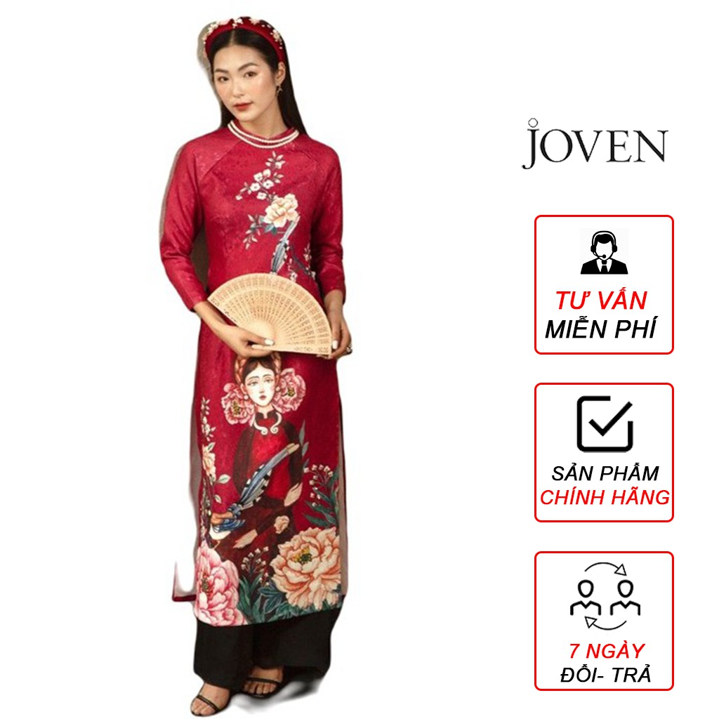 JOVEN - Áo dài gấm nàng hoa