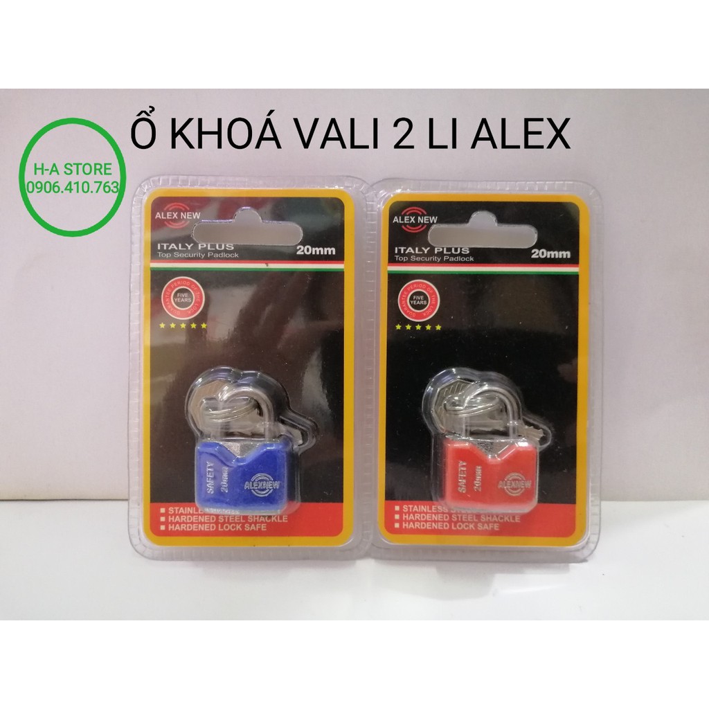 Ổ khóa vali AlexNew 2li ( 20mm)