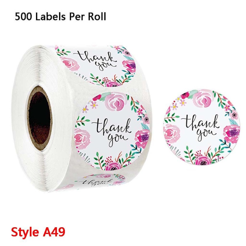 Bộ 500 miếng dán in chữ Thank You for Your Business độc đáo trang trí sổ tay