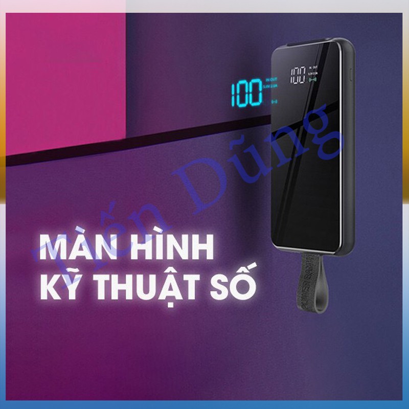 Sạc dự phòng Remax RPP-105 hỗ trợ sạc không dây dòng sạc nhanh 18W dung lượng 10.000mAh chính hãng