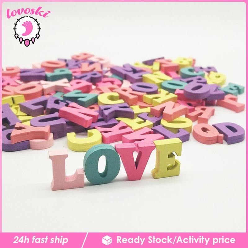 Set 100 Chữ CáI BằNg Gỗ NhiềU MàU SắC