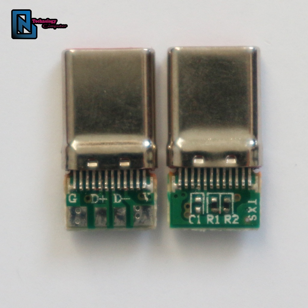 Đầu TYPE C 4 Pin Ruột Đỏ Sạc Nhanh Truyền Dữ Liệu Thích Hợp Làm Dây Bàn Phím Cơ Chuột Máy Tính