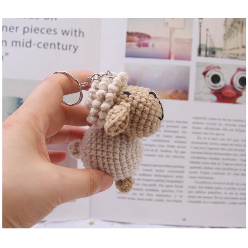 DIY Gói Nguyên Liệu Móc Len Thú Cừu Và Cánh Cụt- Quà Tặng Handmade Tự Làm Trang Trí Móc Khoá [Có hướng dẫn]