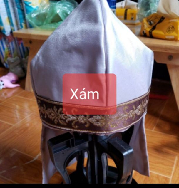 Mũ hanbok cho bé trai nơ phía sau