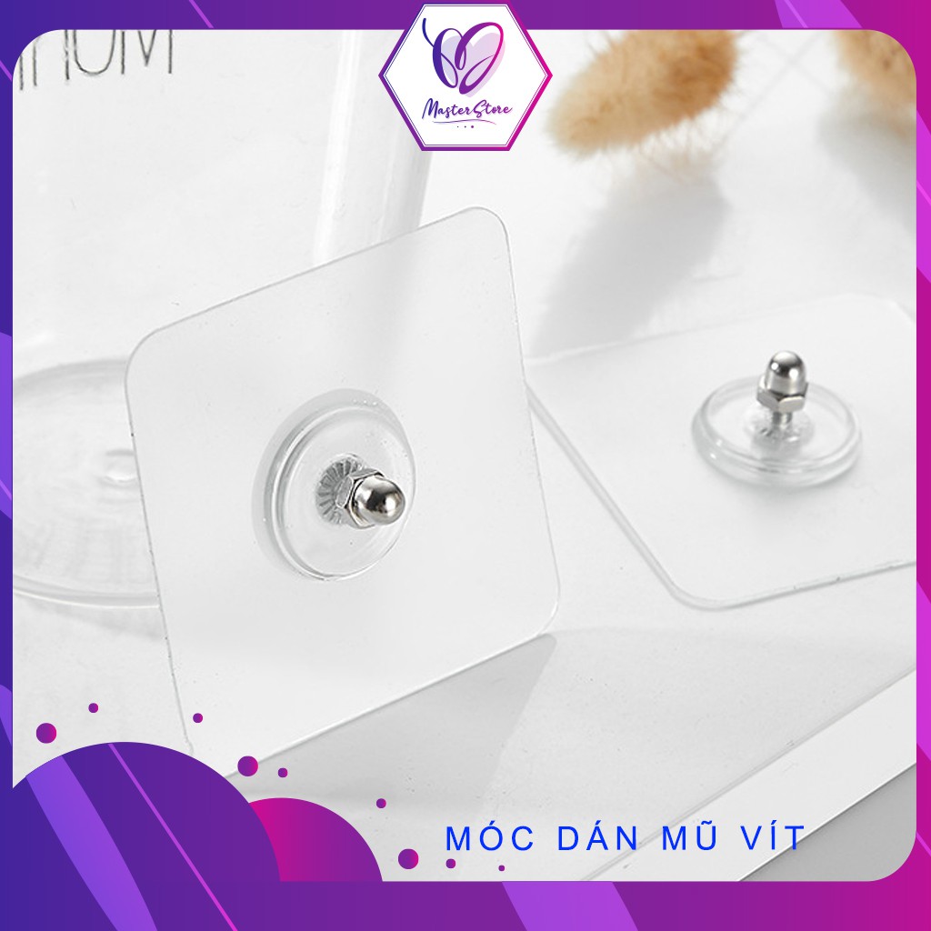 Đinh vít dán tường, móc dán tường có vít Master Store