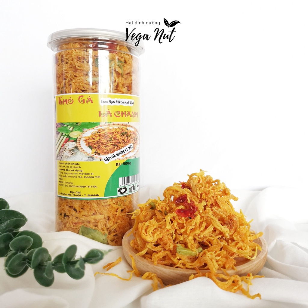 Khô Gà Lá Chanh Nhà Làm Cam Kết Không Chất Bảo Quản (Đồ Ăn Vặt) Sấy Giòn Thơm Ngon 500Gr | BigBuy360 - bigbuy360.vn