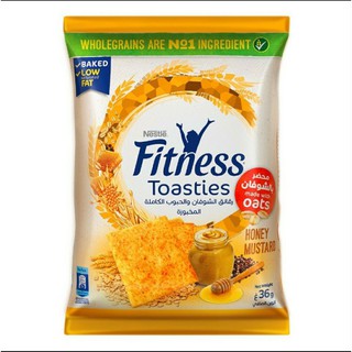Bánh Snack Yến mạch ngũ cốc Nestlé FITNESS Toasties 36g (vị ngẫu nhiên)