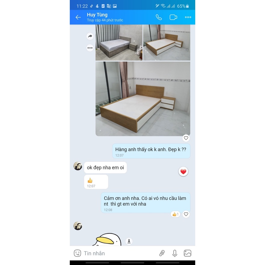 Giường Hộc Kéo Cao cấp, Thiết Kế Cao 40cm, sản xuất bởi HGF - Hoàng Giang Furniture