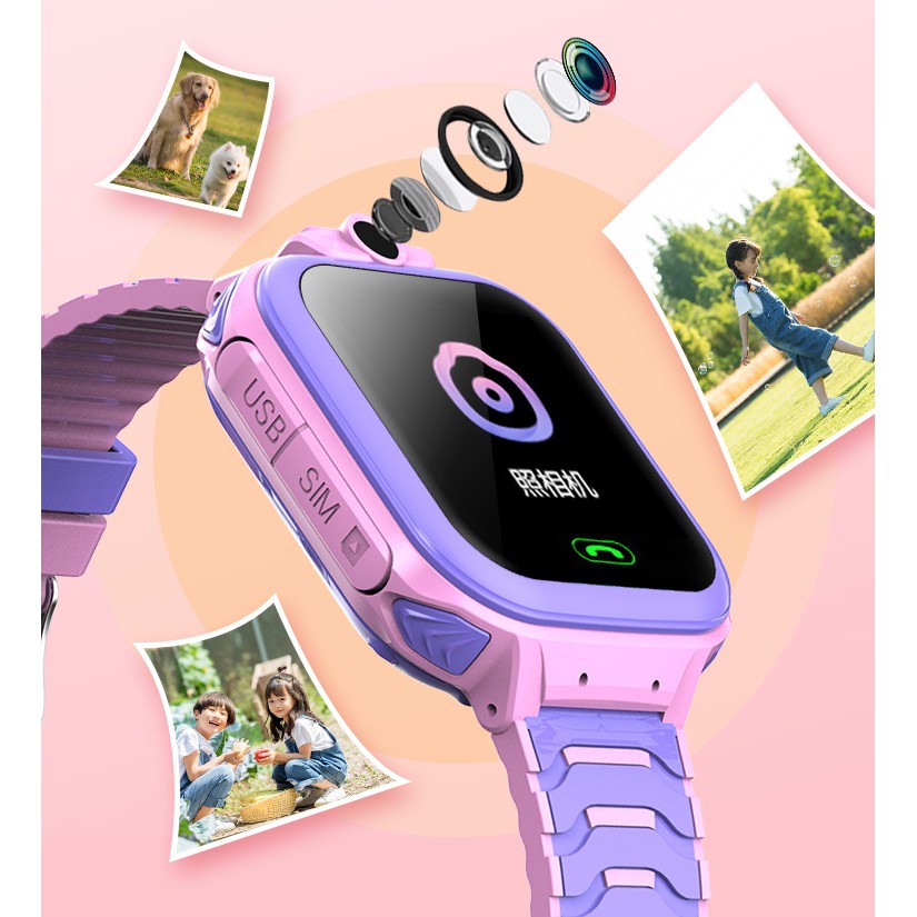 Đồng hồ điện thoại-đồng hồ thông minh dành cho trẻ em với chức năng thẻ SIM, định vị chính xác kép của trò chuyện thoại