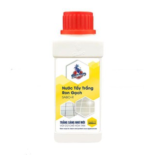 Nước tẩy trắng ron, sàn gạch men cực trắng chai sabo-r 500ml