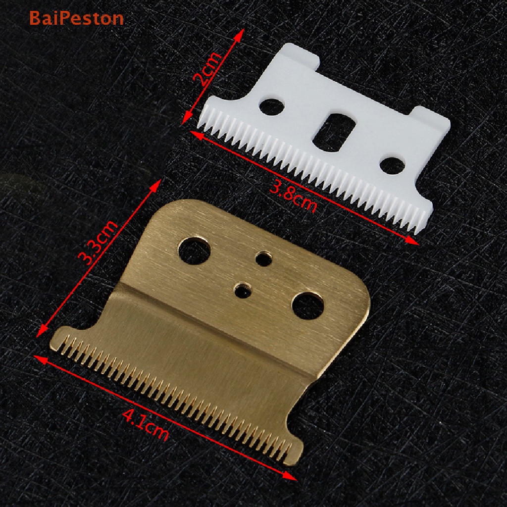 Bộ 2 Lưỡi Dao Sứ Chữ T Chuyên Dụng Cho Máy Cắt Tóc Andis Shear