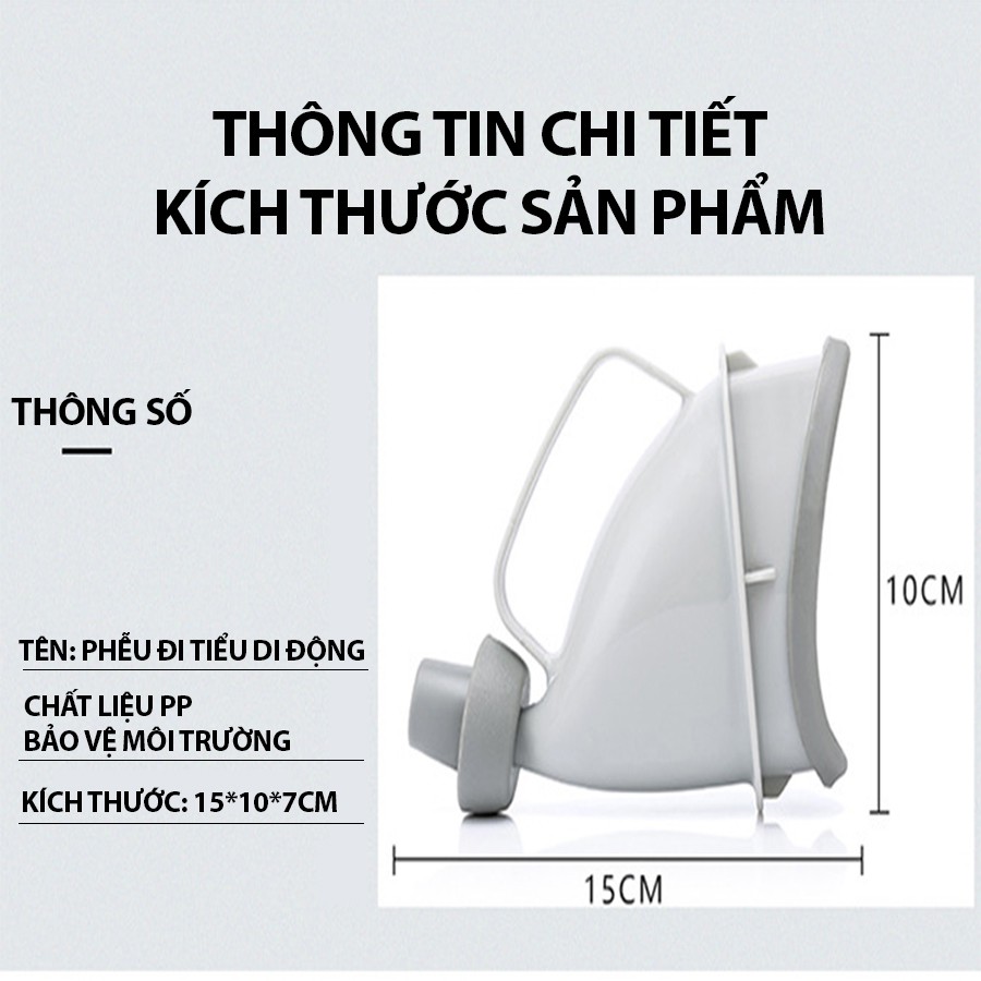 Phễu đi tiểu khẩn cấp trên xe hơi cho mọi lứa tuổi - Đồng hành không thể thiếu trong chuyến đi của gia đình bạn - CAR40