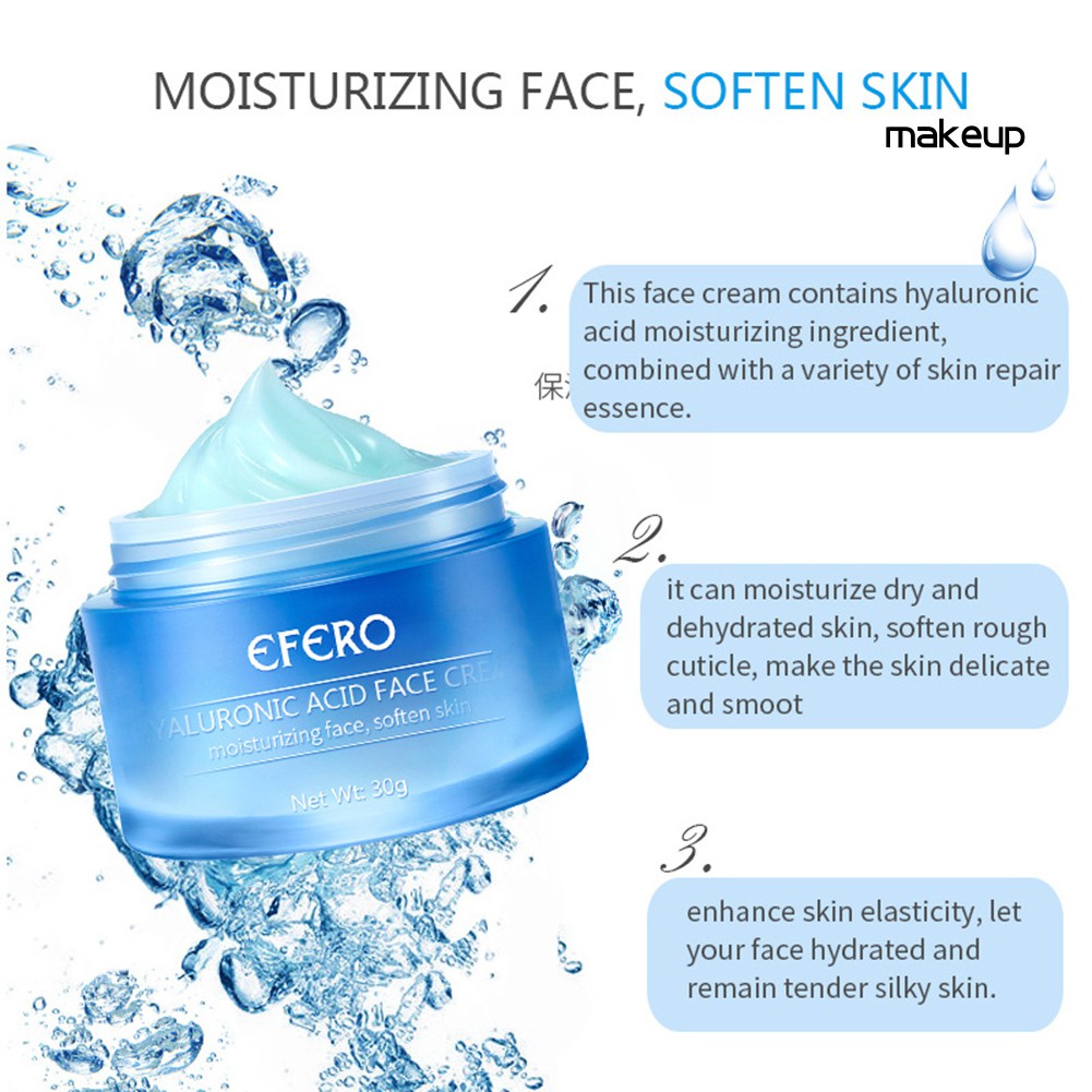 [Hàng mới về] Kem dưỡng ẩm da mặt EFERO chứa axit hyaluronic cấp ẩm làm sáng chăm sóc da mặt | WebRaoVat - webraovat.net.vn