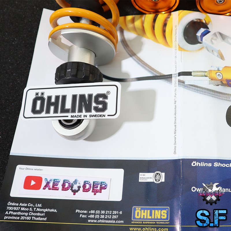 Phuộc Ohlins Có Bình Dầu Tăng Chỉnh Thật * Hàng Super F