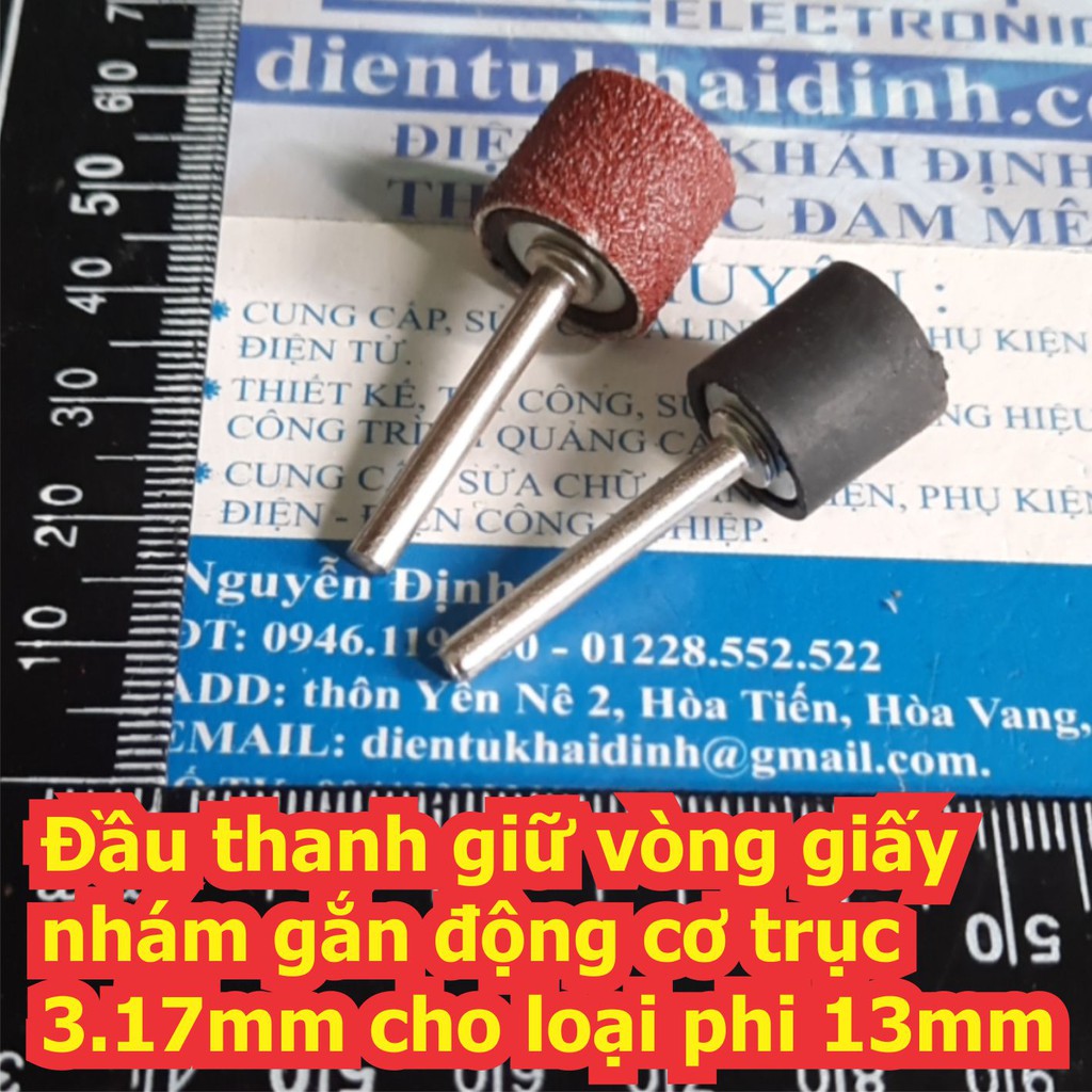 Vòng giấy nhám tròn mài đánh bóng cao 13mm đường kính 8mm 13mm kde7167