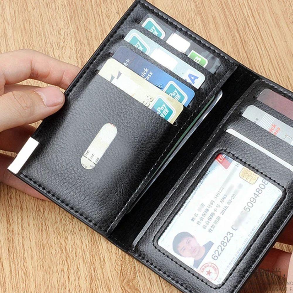 EXPEN Ví Da PU Gập Đôi Đựng Thẻ Tín Dụng / Danh Thiếp Cho Nam
